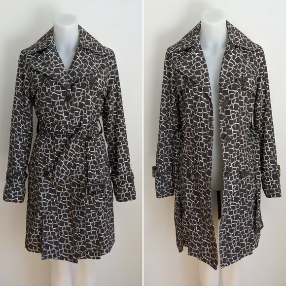 STEVE MADDEN Printed Trench Coat, S - Picture 2 of 8